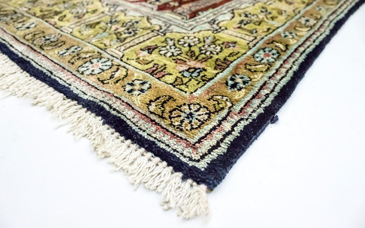 Zijden tapijt - Kayseri - 137 x 77 cm - rood