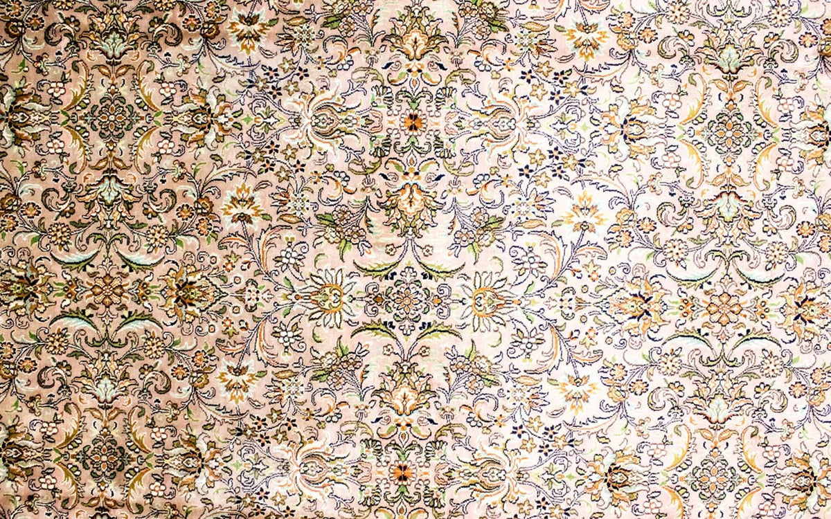 Zijden tapijt - Kashmir Silk - 308 x 204 cm - beige