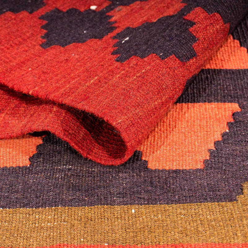 Loper Kelim tapijt - Oud - 335 x 150 cm - veelkleurig