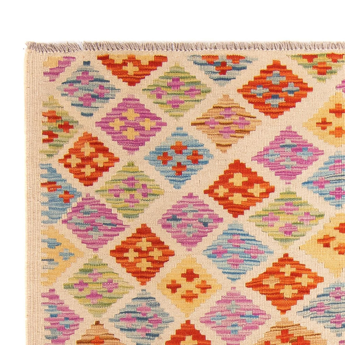 Kelim tapijt - Splash - 168 x 125 cm - veelkleurig