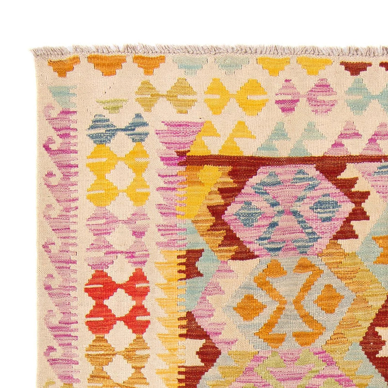 Kelim tapijt - Splash - 203 x 148 cm - veelkleurig