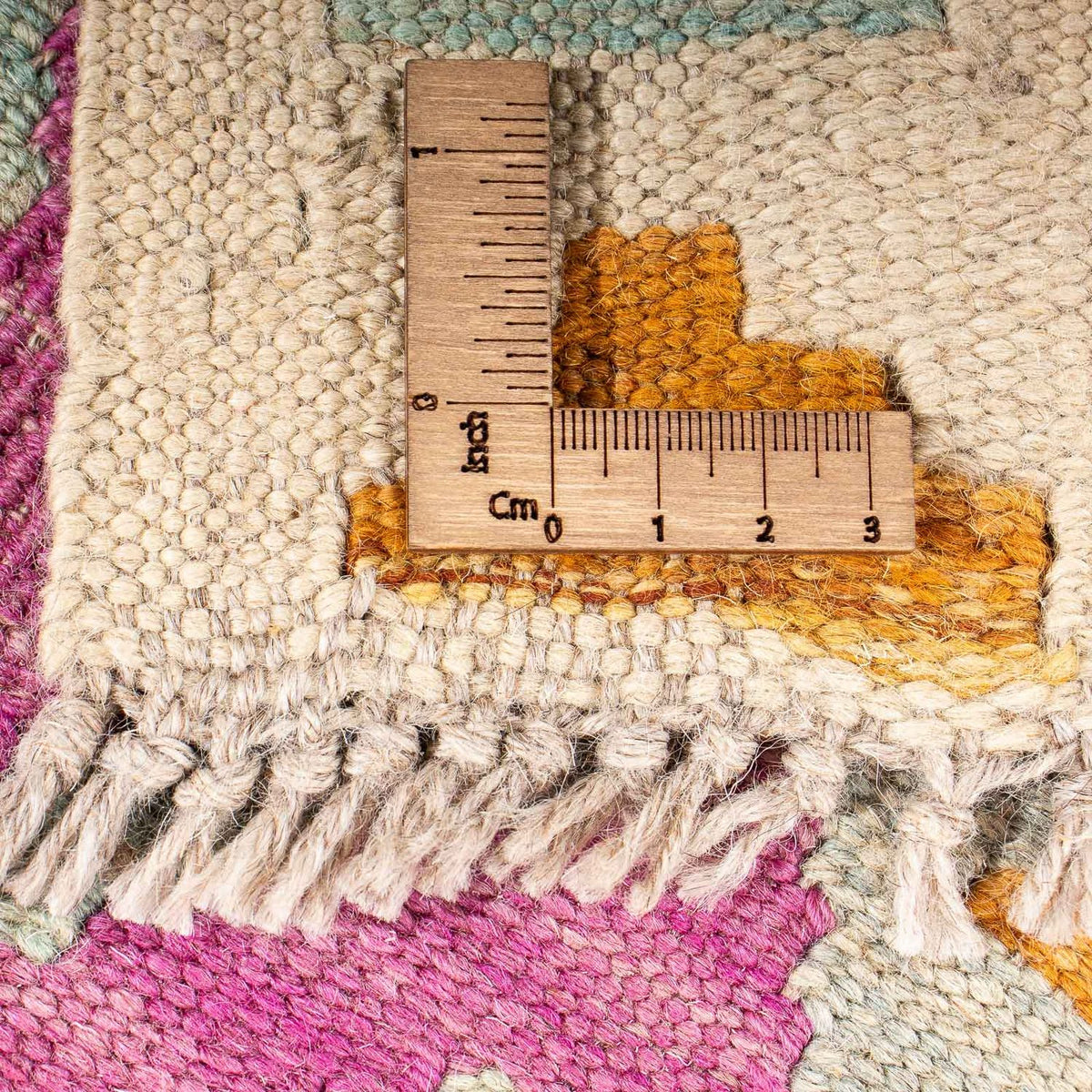 Kelim tapijt - Splash - 203 x 148 cm - veelkleurig