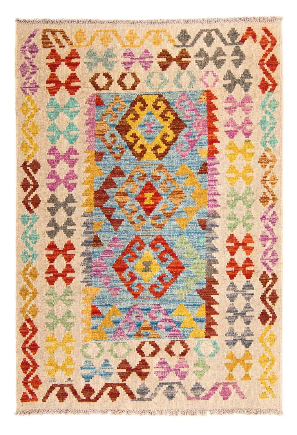 Kelim tapijt - Splash - 146 x 100 cm - veelkleurig