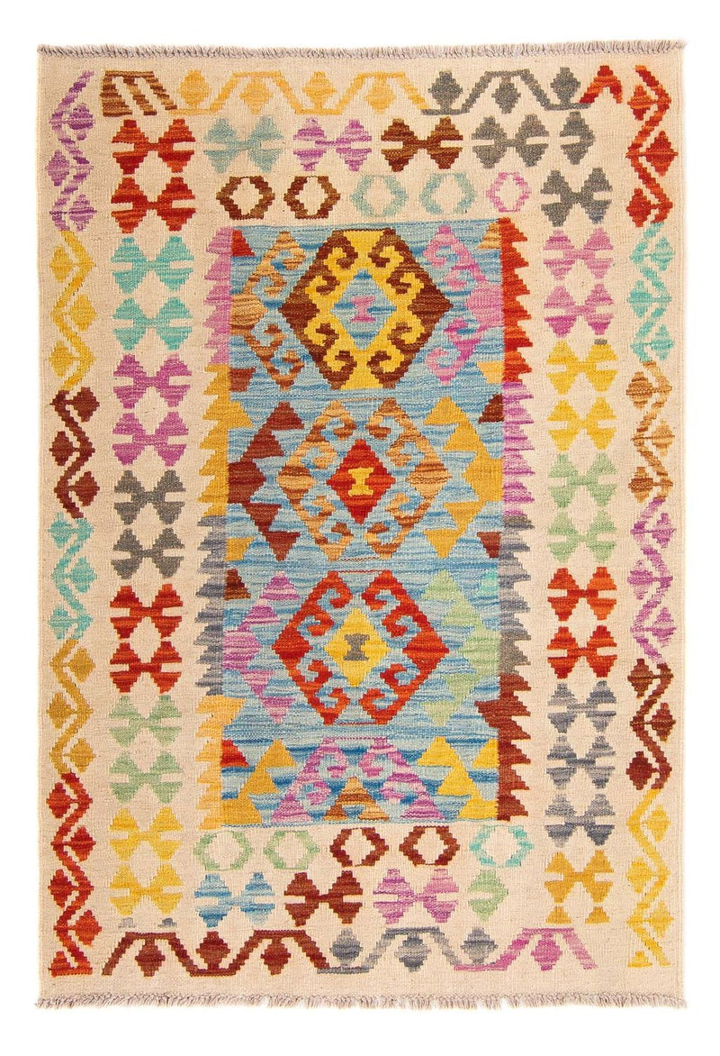 Kelim tapijt - Splash - 146 x 100 cm - veelkleurig
