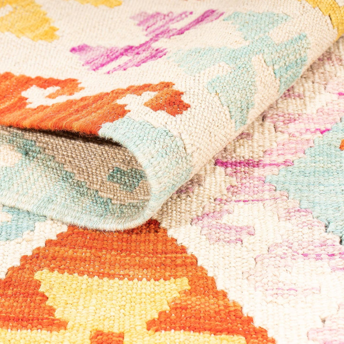 Kelim tapijt - Splash - 178 x 123 cm - veelkleurig