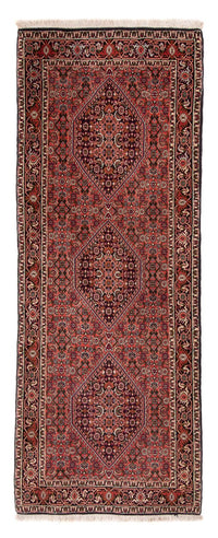 Loper Perzisch tapijt - Bijar - 205 x 76 cm - donkerblauw