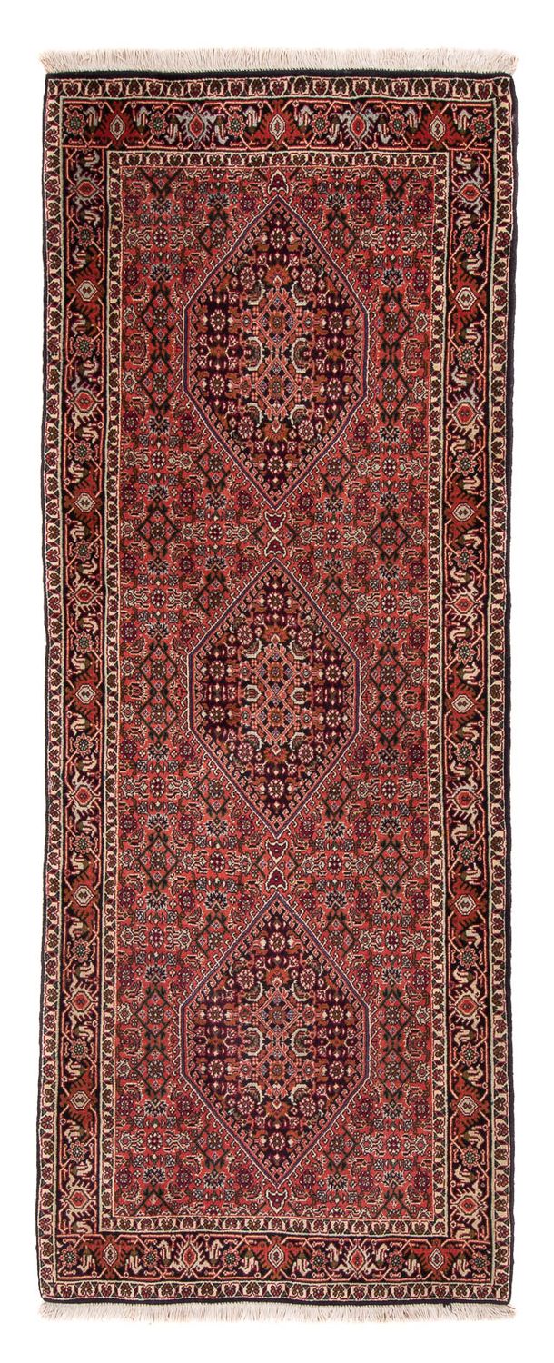 Loper Perzisch tapijt - Bijar - 205 x 76 cm - donkerblauw