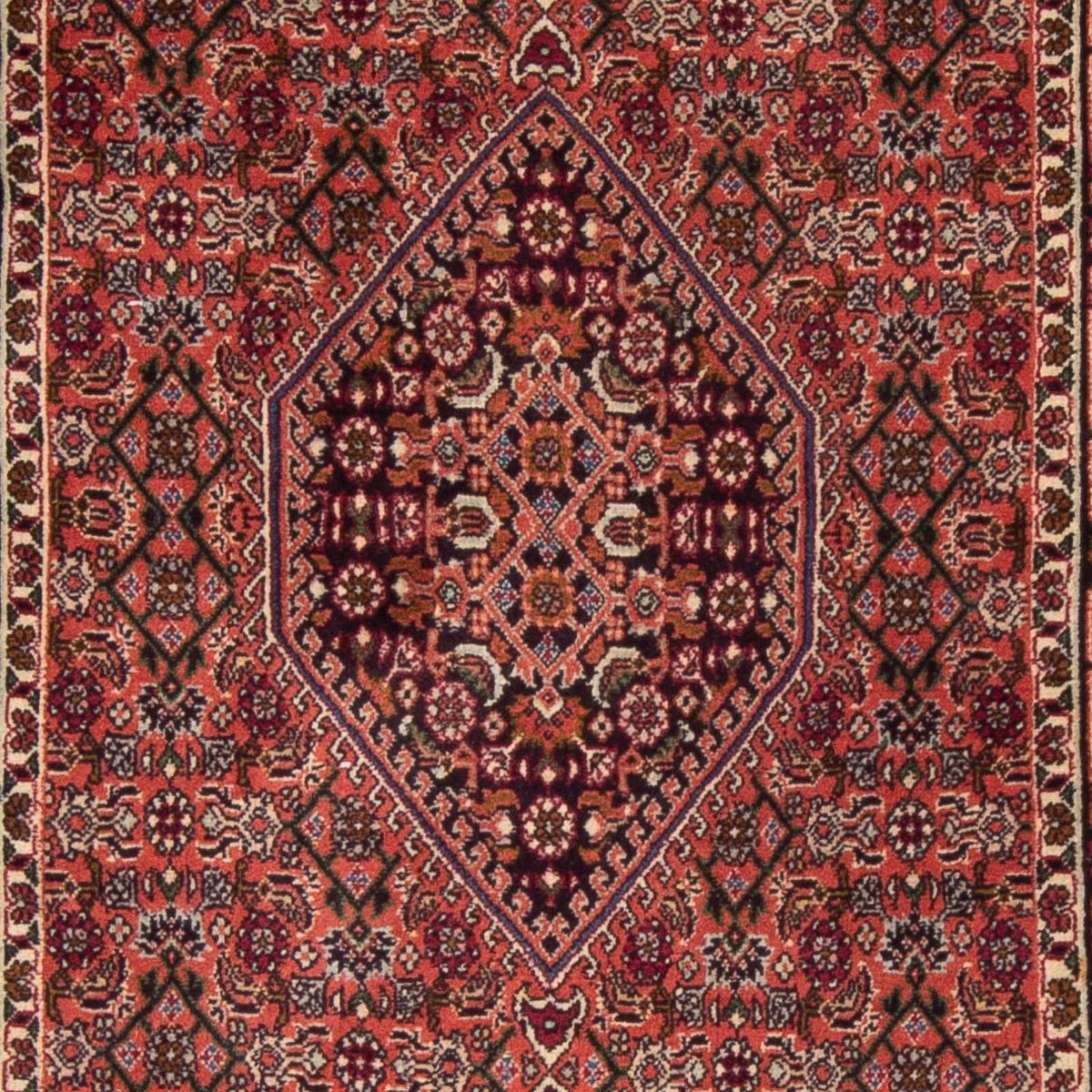 Loper Perzisch tapijt - Bijar - 205 x 76 cm - donkerblauw