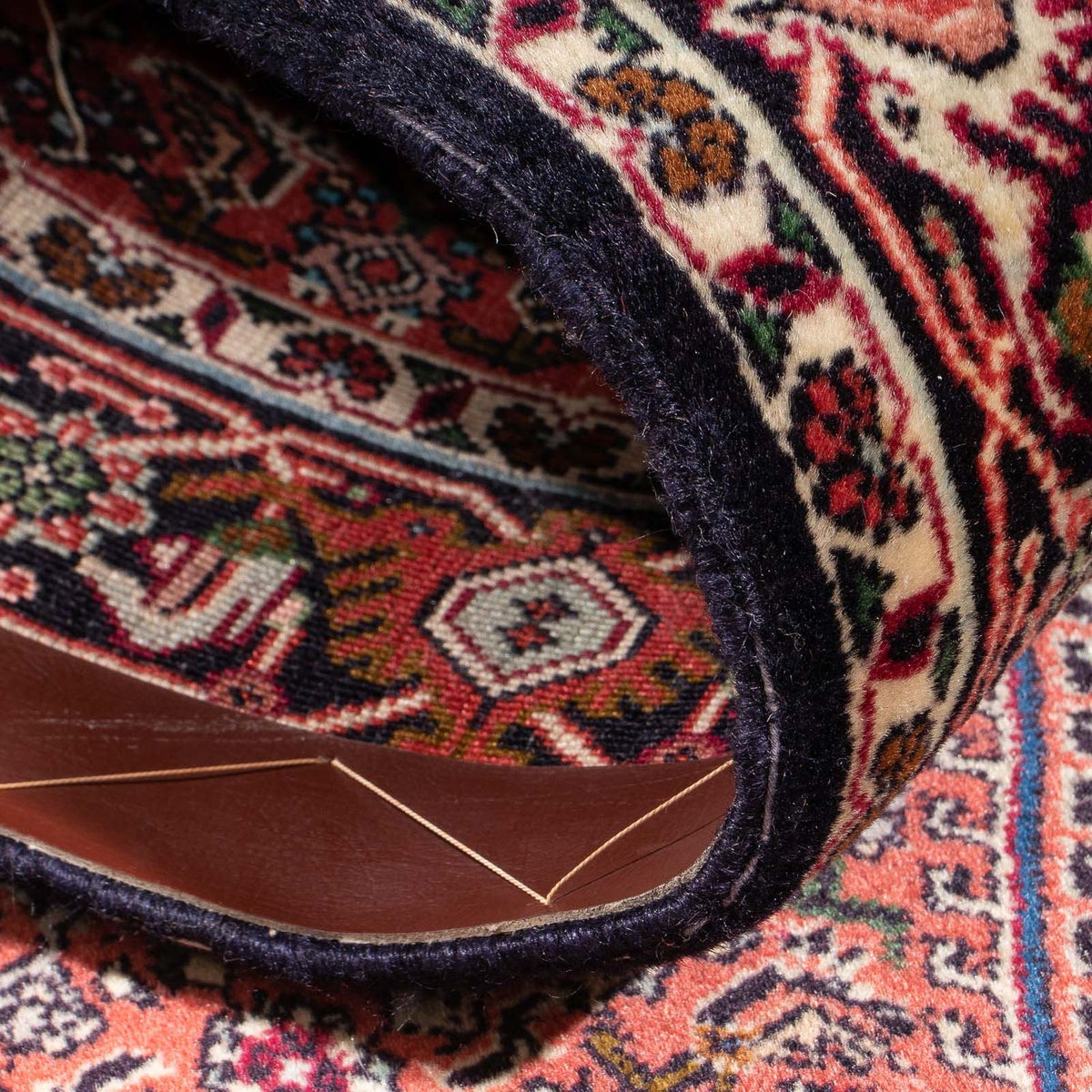 Loper Perzisch tapijt - Bijar - 205 x 76 cm - donkerblauw