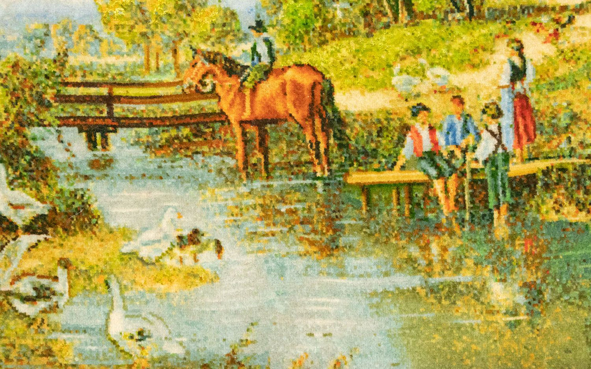 Afbeelding tapijt - 116 x 84 cm - veelkleurig