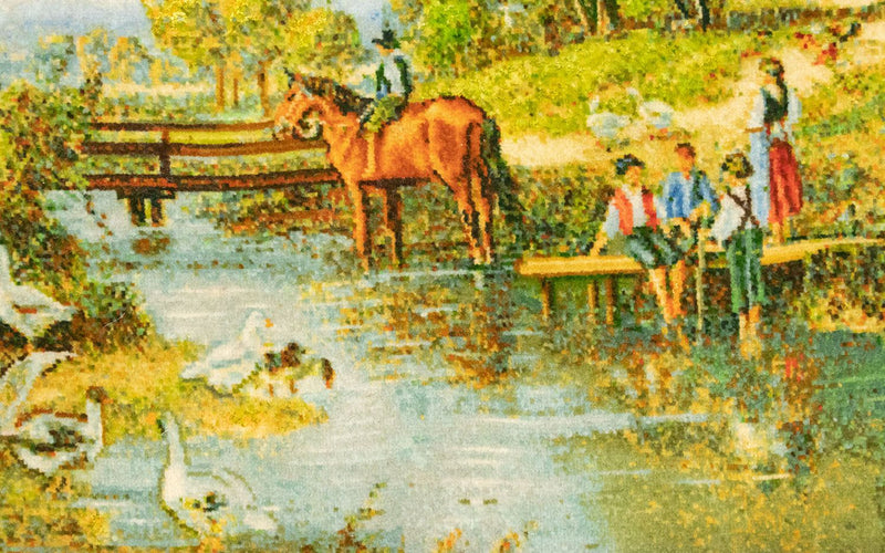 Afbeelding tapijt - 116 x 84 cm - veelkleurig