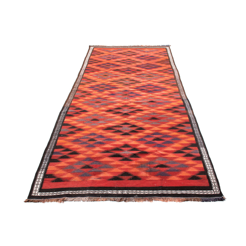 Loper Kelim tapijt - Oud - 365 x 148 cm - veelkleurig