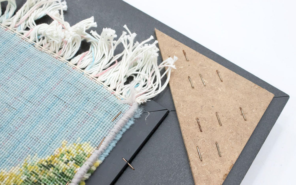 Afbeelding tapijt vierkant  - 116 x 95 cm - veelkleurig