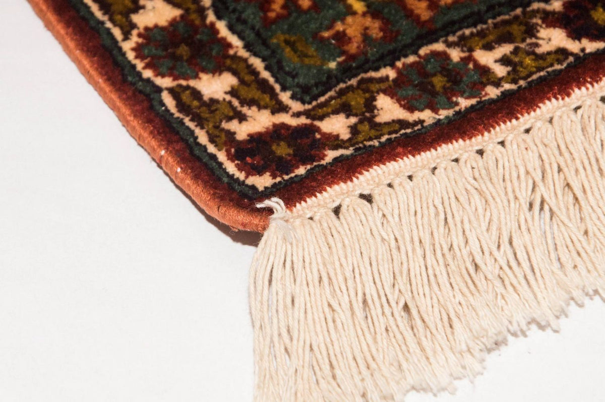 Zijden tapijt - Kashmir Silk - 91 x 65 cm - veelkleurig