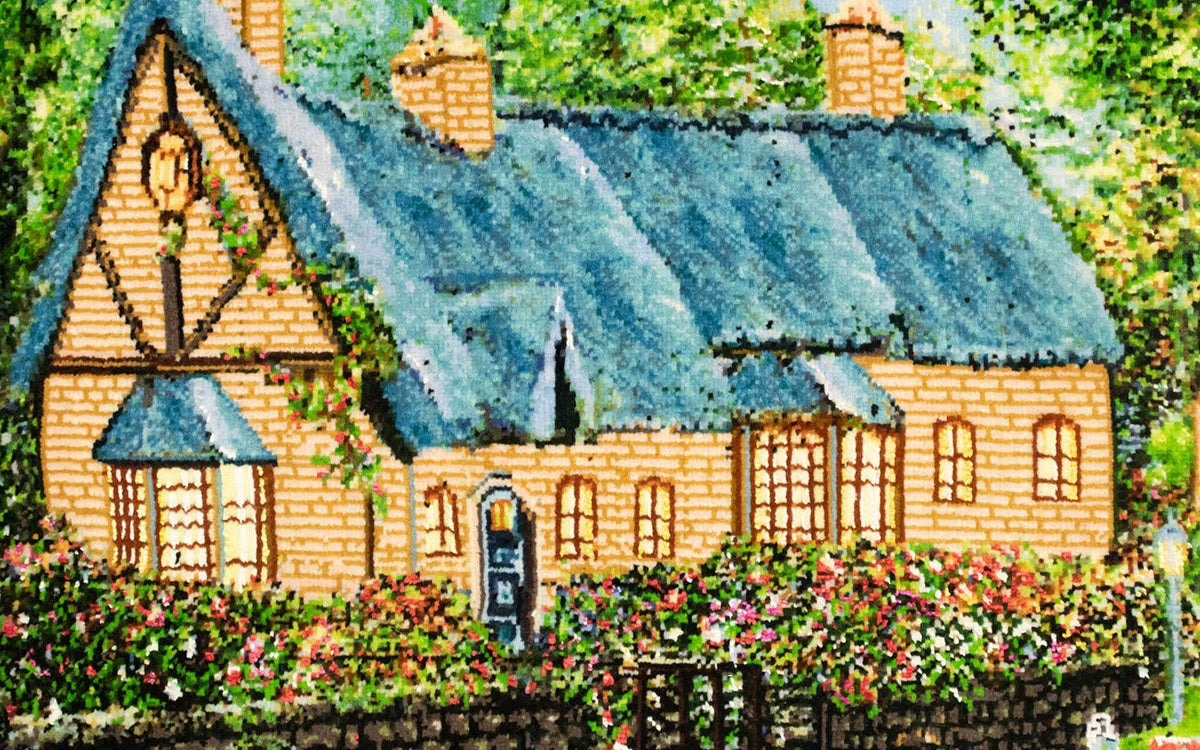 Afbeelding tapijt - 91 x 72 cm - veelkleurig