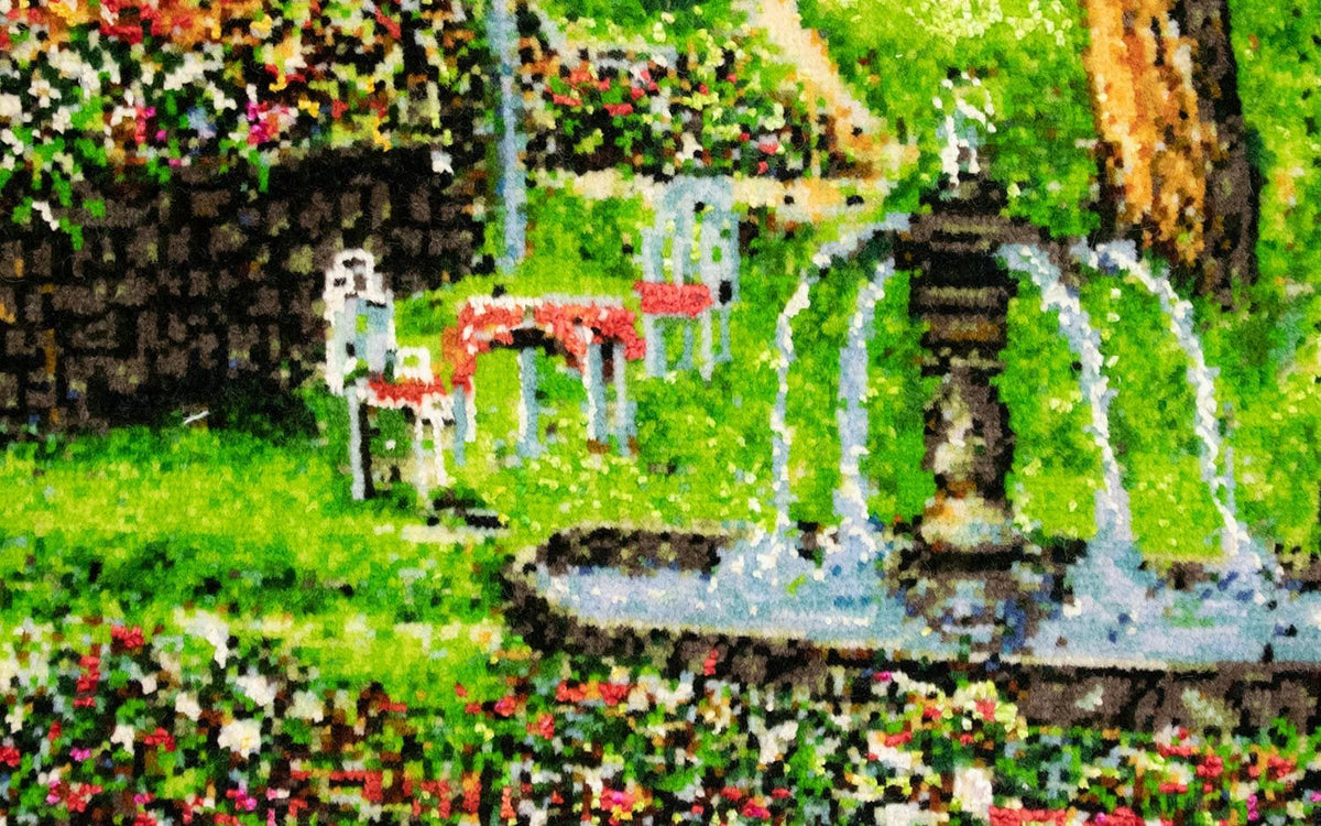 Afbeelding tapijt - 91 x 72 cm - veelkleurig