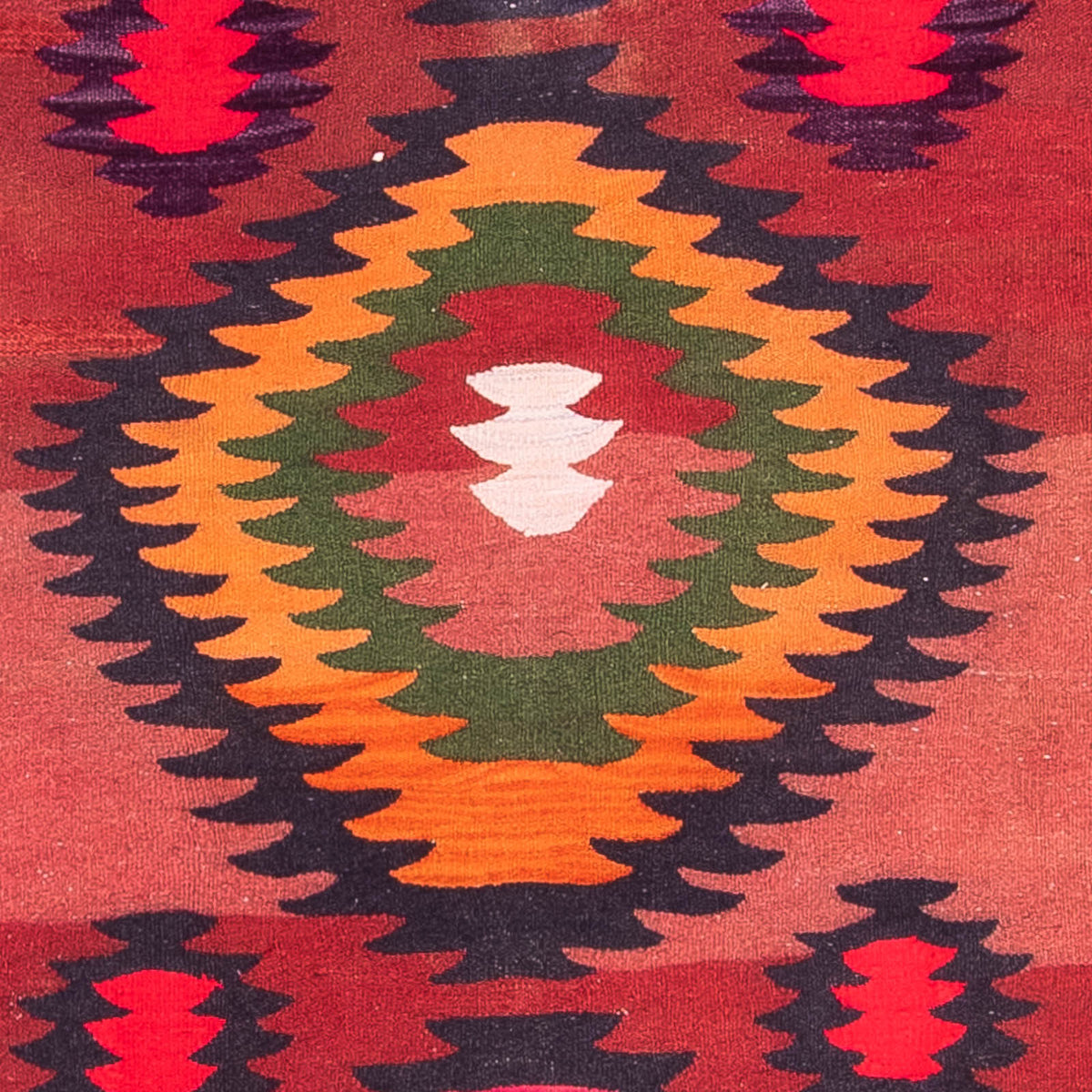 Loper Kelim tapijt - Oud - 350 x 130 cm - veelkleurig