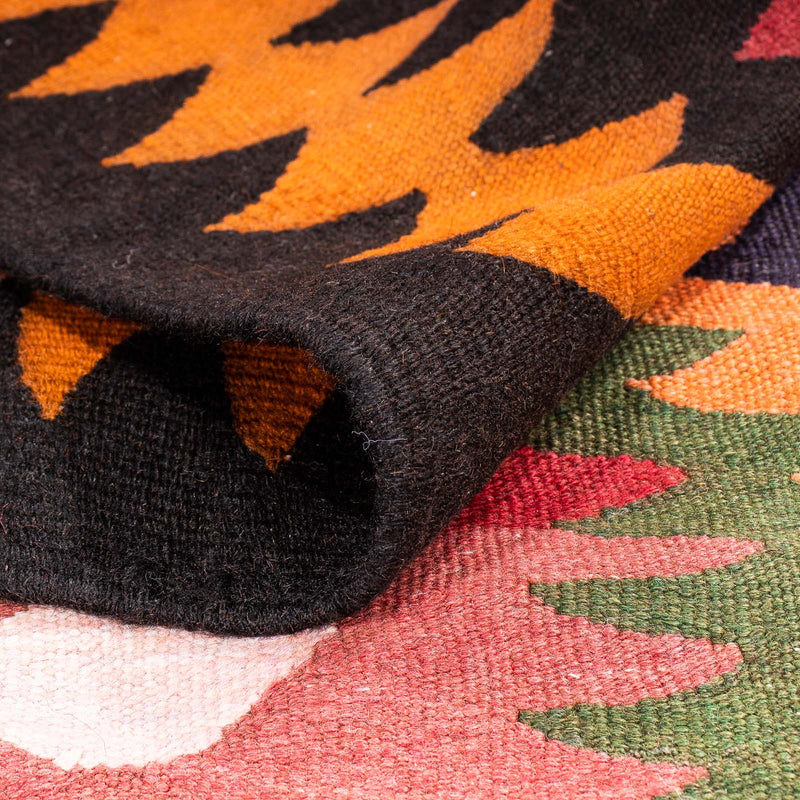 Loper Kelim tapijt - Oud - 350 x 130 cm - veelkleurig