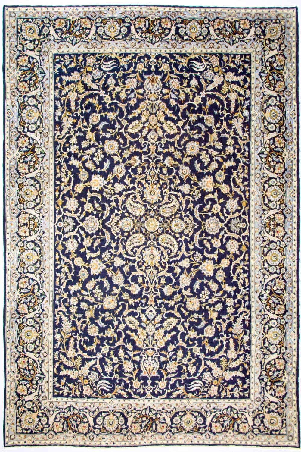 Perzisch tapijt - Keshan - 380 x 288 cm - blauw