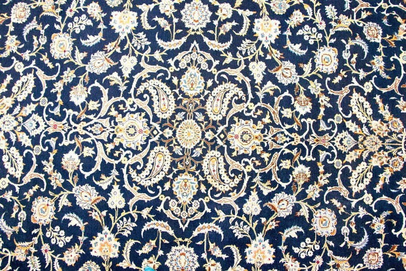 Perzisch tapijt - Keshan - 380 x 288 cm - blauw