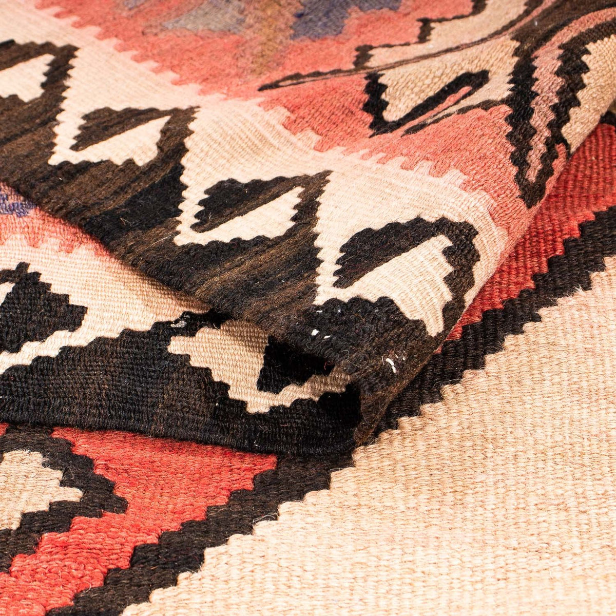 Loper Kelim tapijt - Oud - 360 x 155 cm - veelkleurig