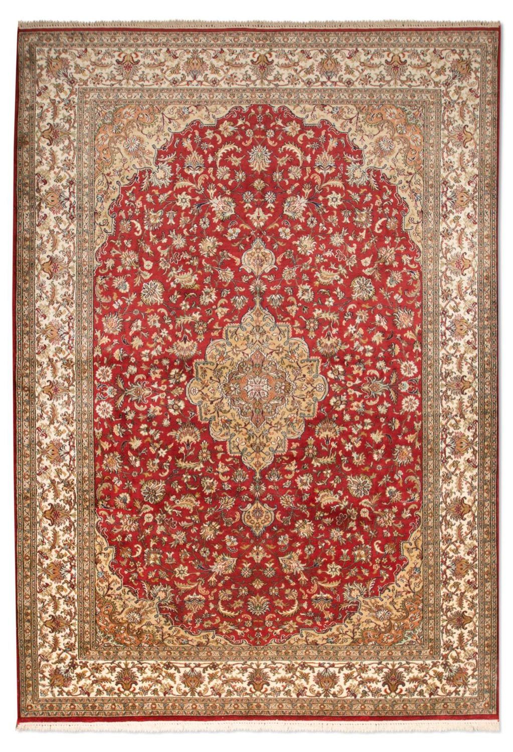 Zijden tapijt - Kashmir Silk - 245 x 170 cm - rood