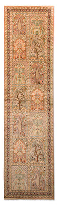 Loper Zijden tapijt - Kashmir Silk - 305 x 80 cm - veelkleurig