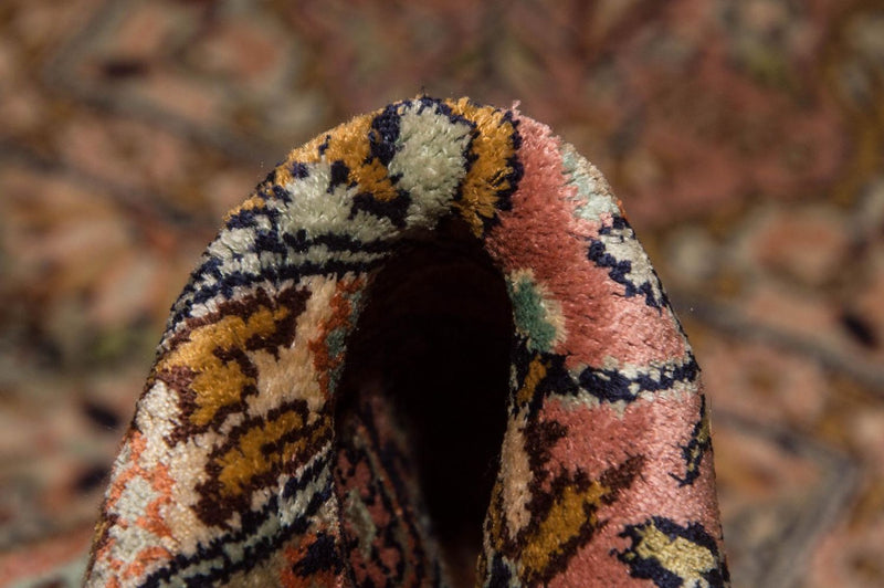 Loper Zijden tapijt - Kashmir Silk - 305 x 80 cm - veelkleurig