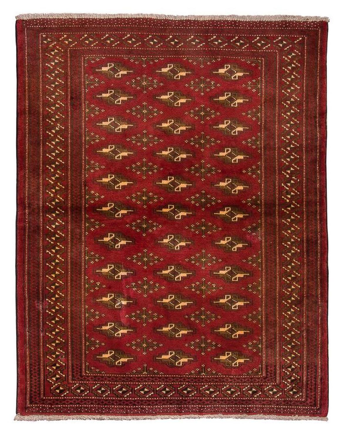 Turkaman tapijt - 123 x 95 cm - rood