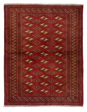 Turkaman tapijt - 123 x 95 cm - rood