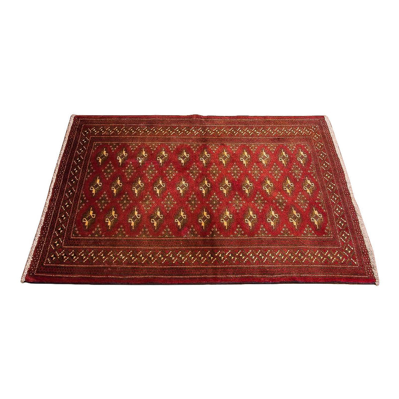 Turkaman tapijt - 123 x 95 cm - rood