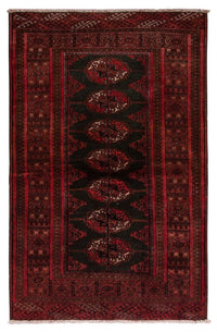 Turkaman tapijt - 142 x 92 cm - donkerblauw