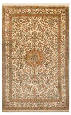 Zijden tapijt - Kashmir Silk - 295 x 173 cm - beige