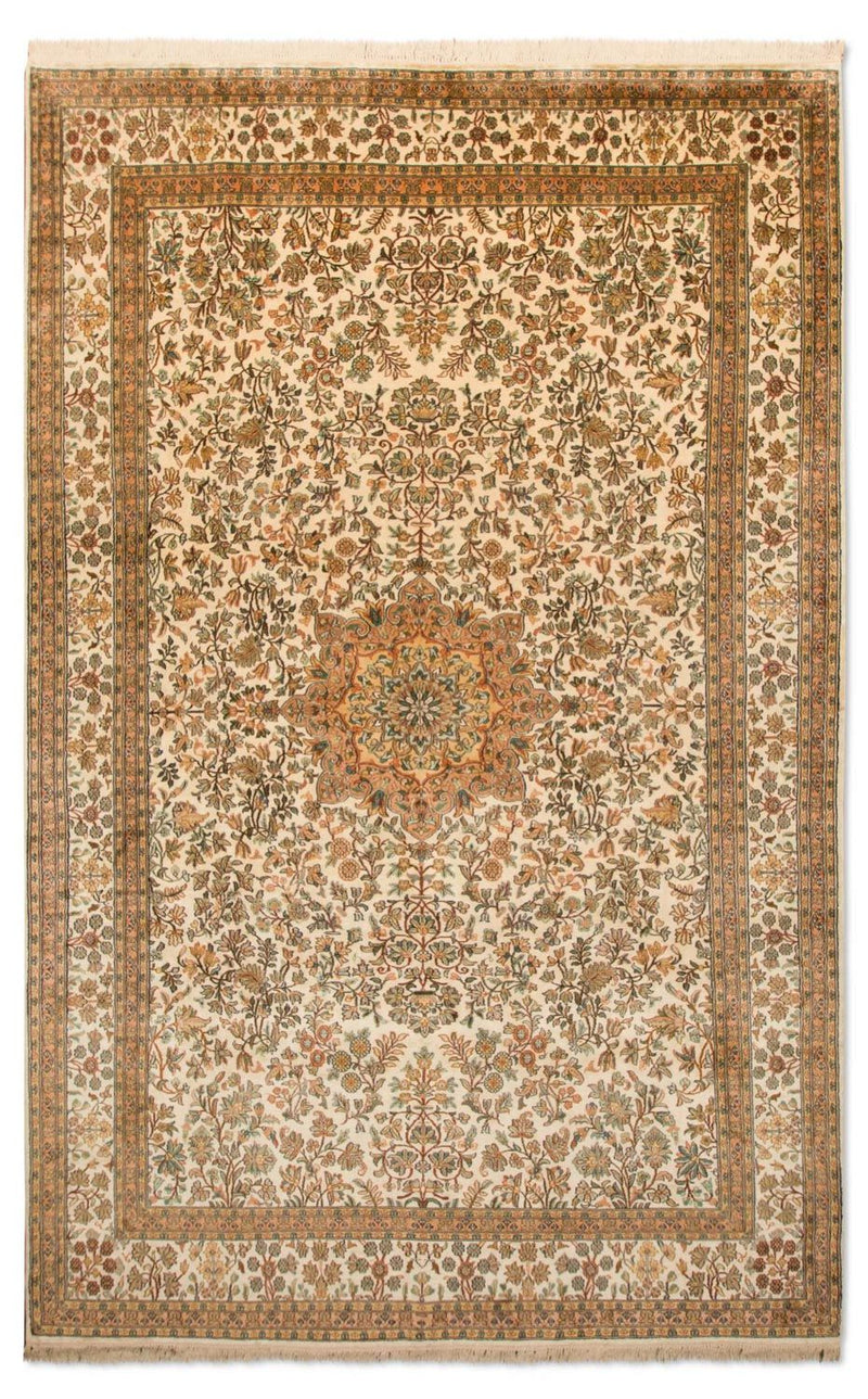 Zijden tapijt - Kashmir Silk - 295 x 173 cm - beige