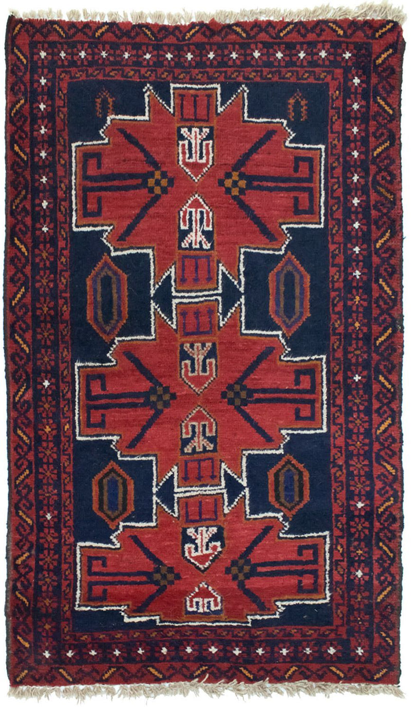 Baluch tapijt - 122 x 77 cm - rood