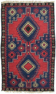 Baluch tapijt - 128 x 81 cm - rood