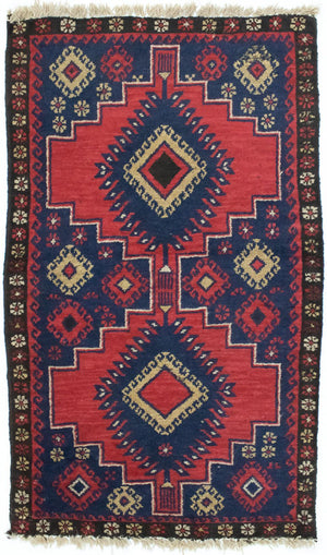 Baluch tapijt - 128 x 81 cm - rood