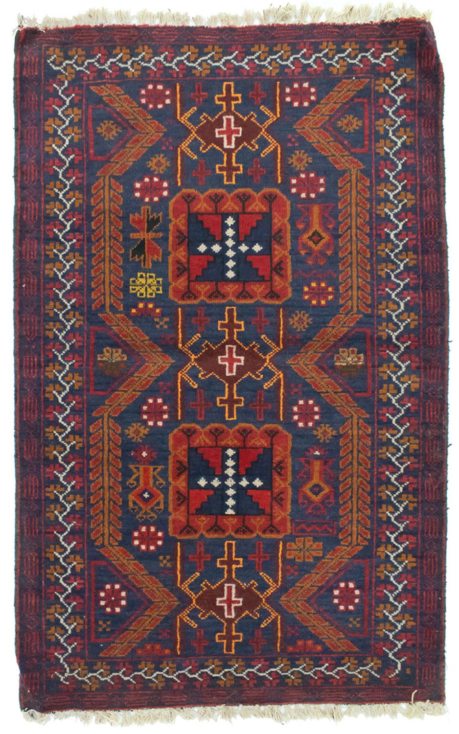 Baluch tapijt - 138 x 84 cm - blauw