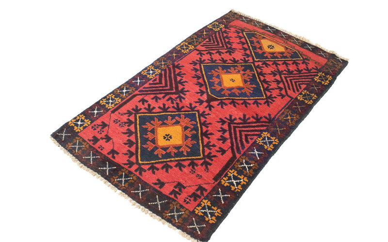 Baluch tapijt - 140 x 82 cm - rood