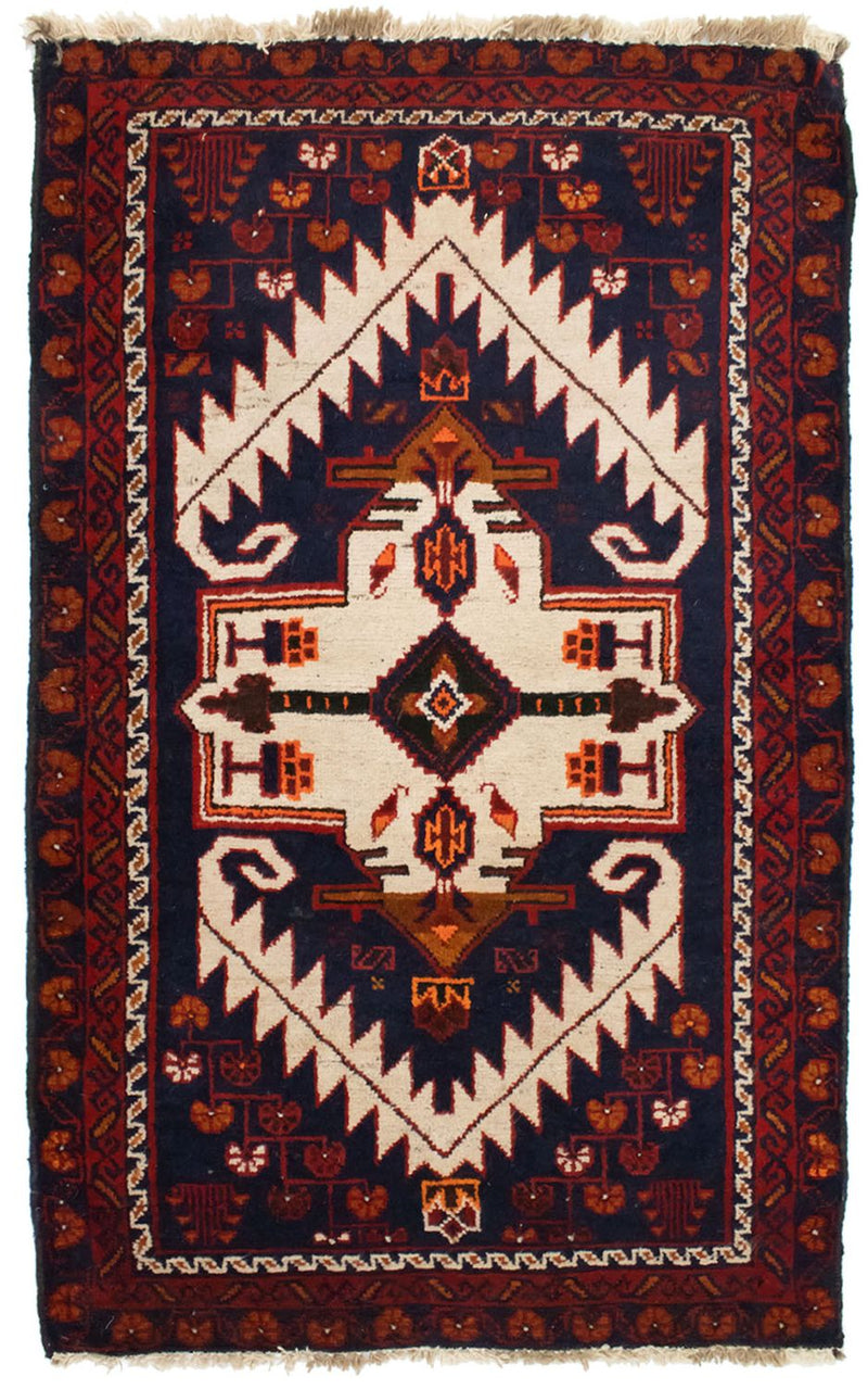 Baluch tapijt - 132 x 84 cm - blauw