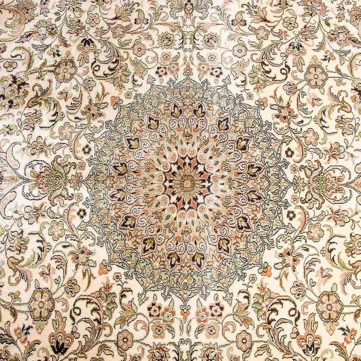 Zijden tapijt - Kashmir Silk - 314 x 213 cm - beige