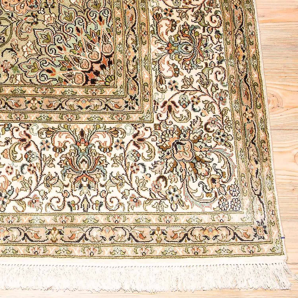 Zijden tapijt - Kashmir Silk - 314 x 213 cm - beige