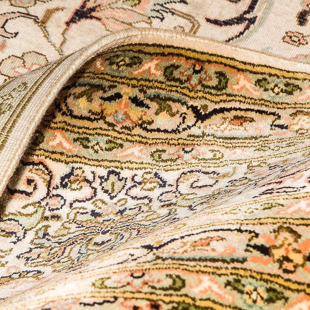 Zijden tapijt - Kashmir Silk - 314 x 213 cm - beige
