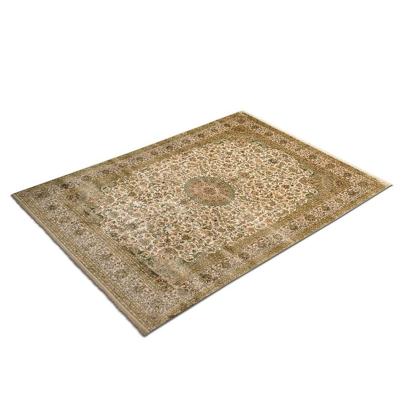 Zijden tapijt - Kashmir Silk - 314 x 213 cm - beige