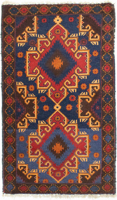 Baluch tapijt - 130 x 74 cm - blauw