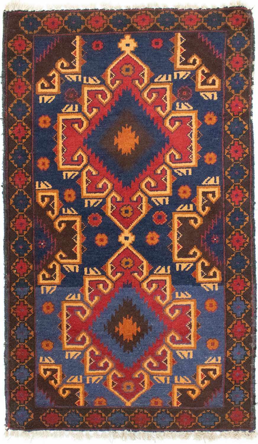 Baluch tapijt - 130 x 74 cm - blauw