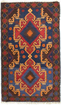 Baluch tapijt - 130 x 74 cm - blauw