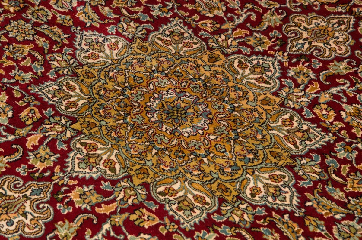 Zijden tapijt - Kashmir Silk - 216 x 153 cm - rood