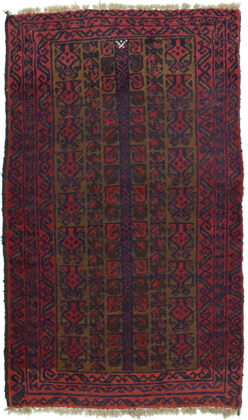 Baluch tapijt - 126 x 74 cm - rood