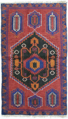Baluch tapijt - 135 x 81 cm - blauw